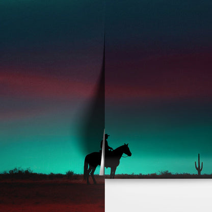 Cowboy on Horse Western Theme Wall Mural. #7068