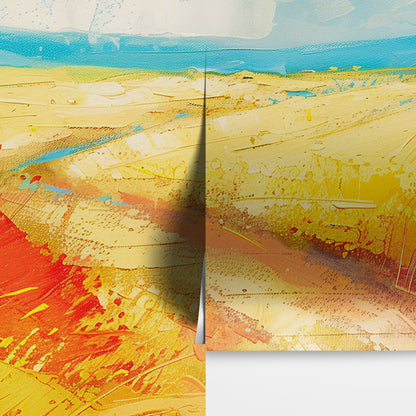 Beach Dune Wall Mural – Abstract Color Painting. #7078