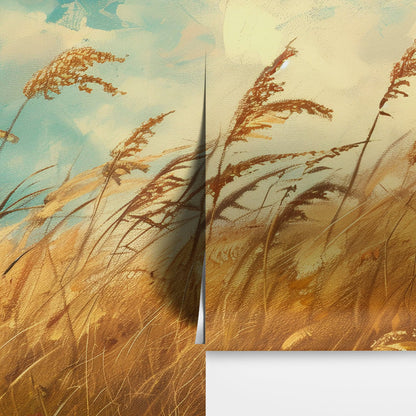 Wildgrass Wallpaper Mural. Rustic Country Farmhouse Theme. #7017