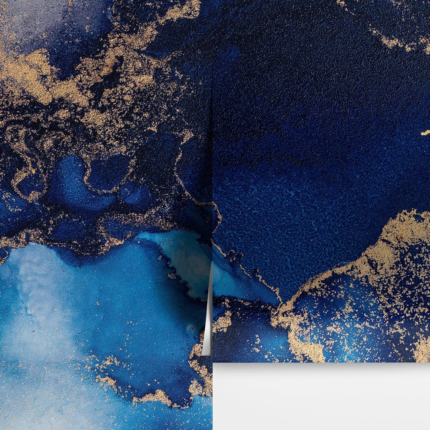 Sapphire Blue Marble Wallpaper Mural. #7008