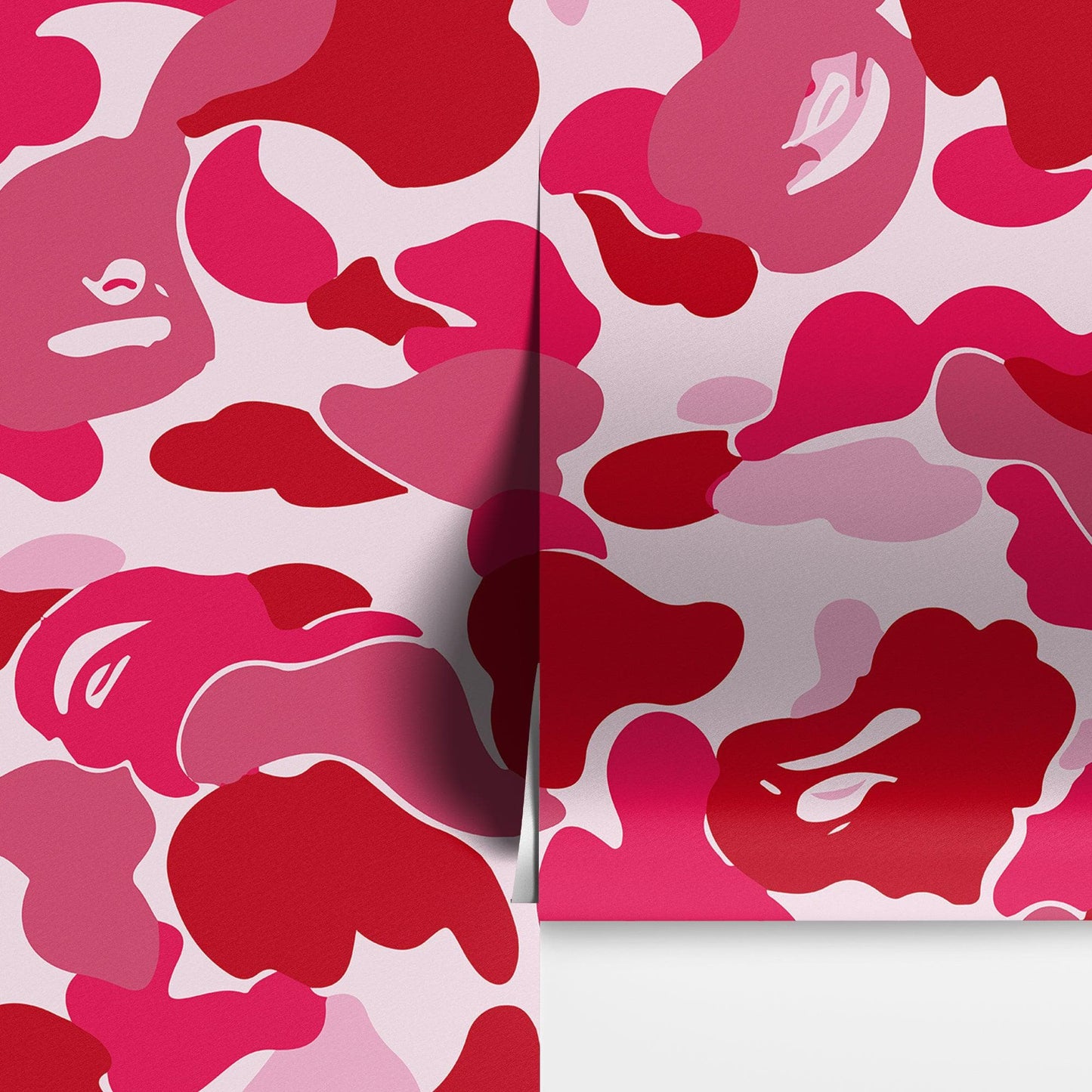 Bape Camo Wallpaper Mural. Pink Camo Streetwear Hype Beast Aesthetics. #6835