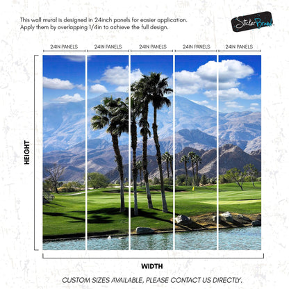 Palm Springs Golf Course Wallpaper Mural. #6979