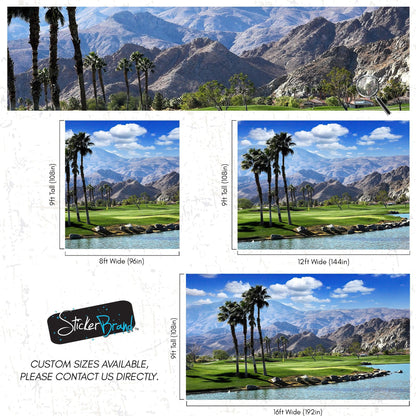 Palm Springs Golf Course Wallpaper Mural. #6979