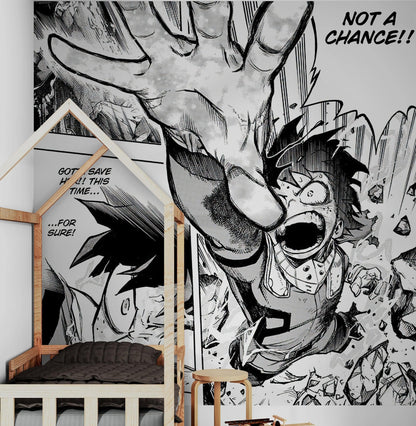 Midoriya Manga Panels Wallpaper Mural. #A1016