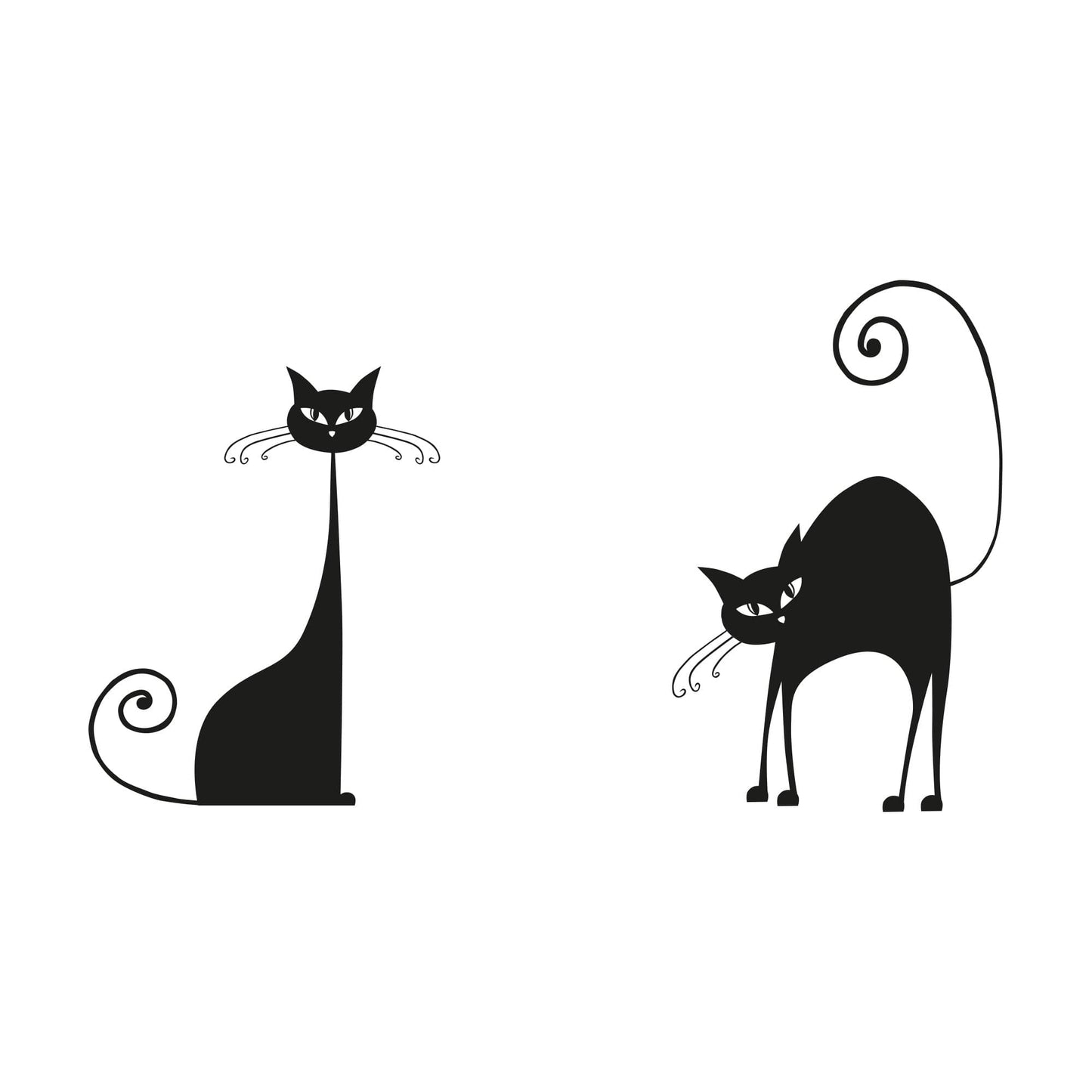 Cat Wall Decals. Classic Decor. #OS_AA101