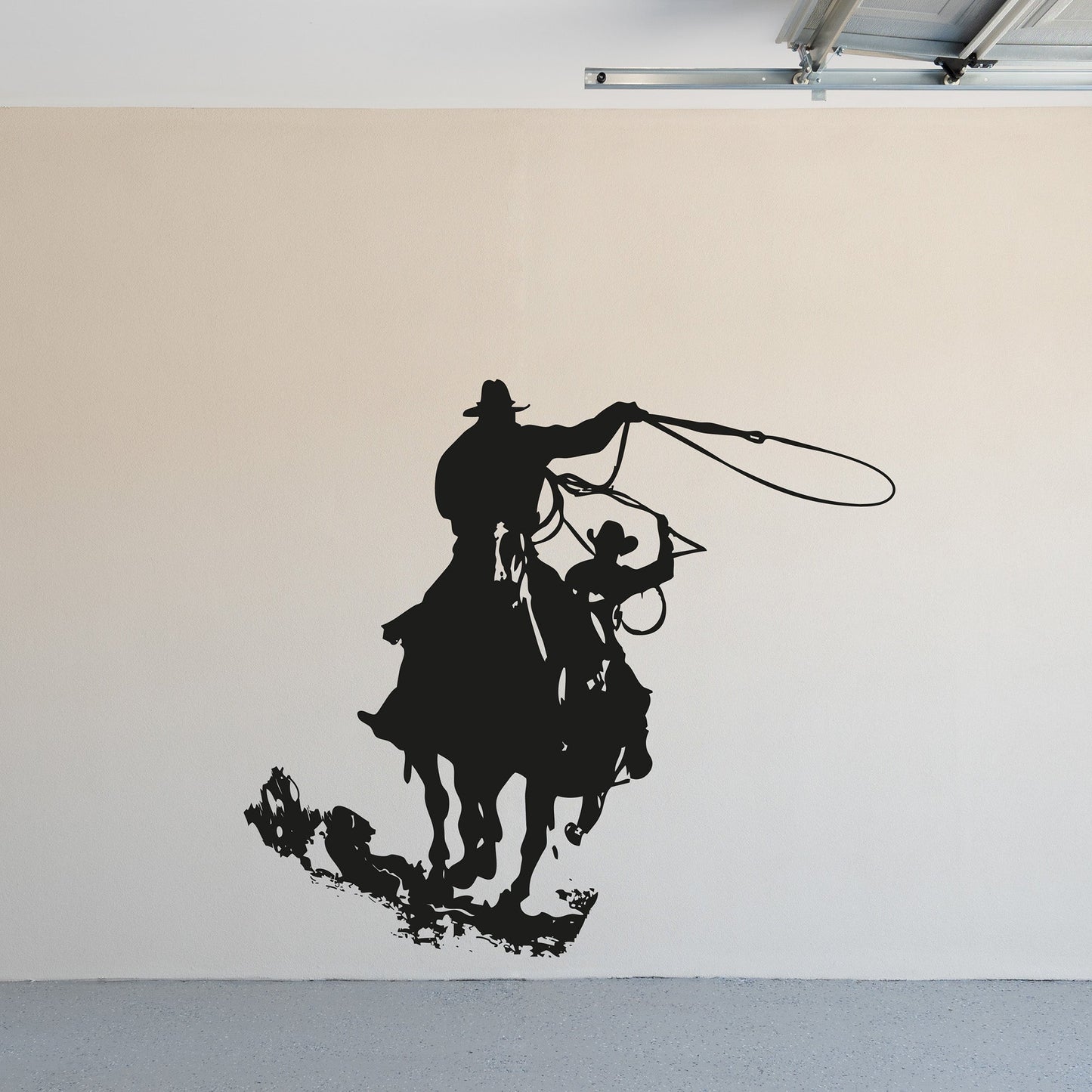 Wild West Cowboys Roping Lasso Wall Decal Sticker. #OS_AA429