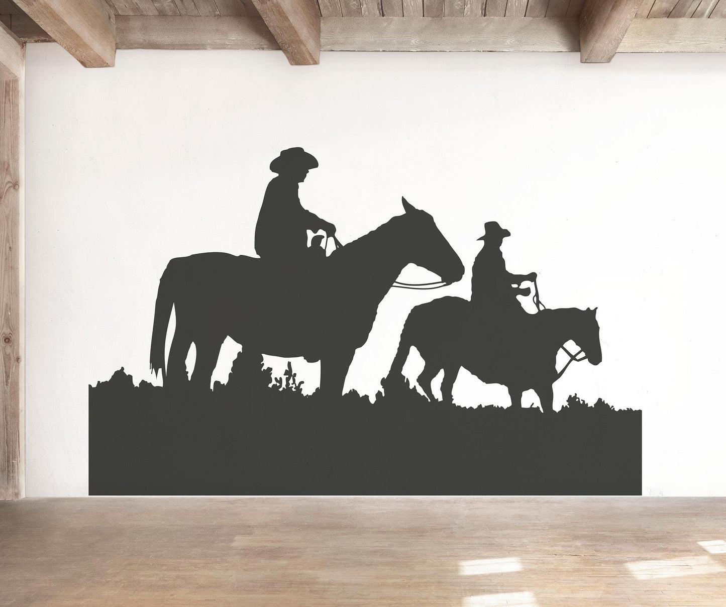 Horseback Riding Vinyl Wall Decal Sticker. Western Country Theme Decor. #OS_AA439