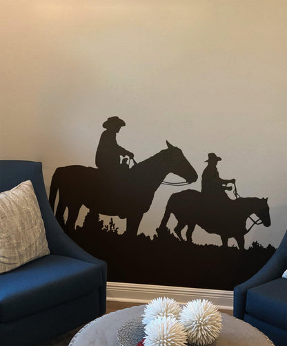 Horseback Riding Vinyl Wall Decal Sticker. Western Country Theme Decor. #OS_AA439