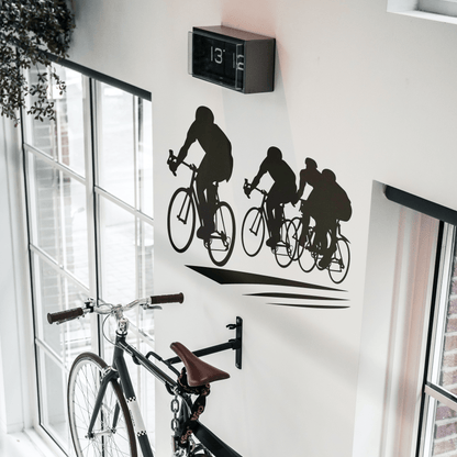 Bicycle Race Wall Decal. Cycling Wall Decal Sticker. #OS_AA697