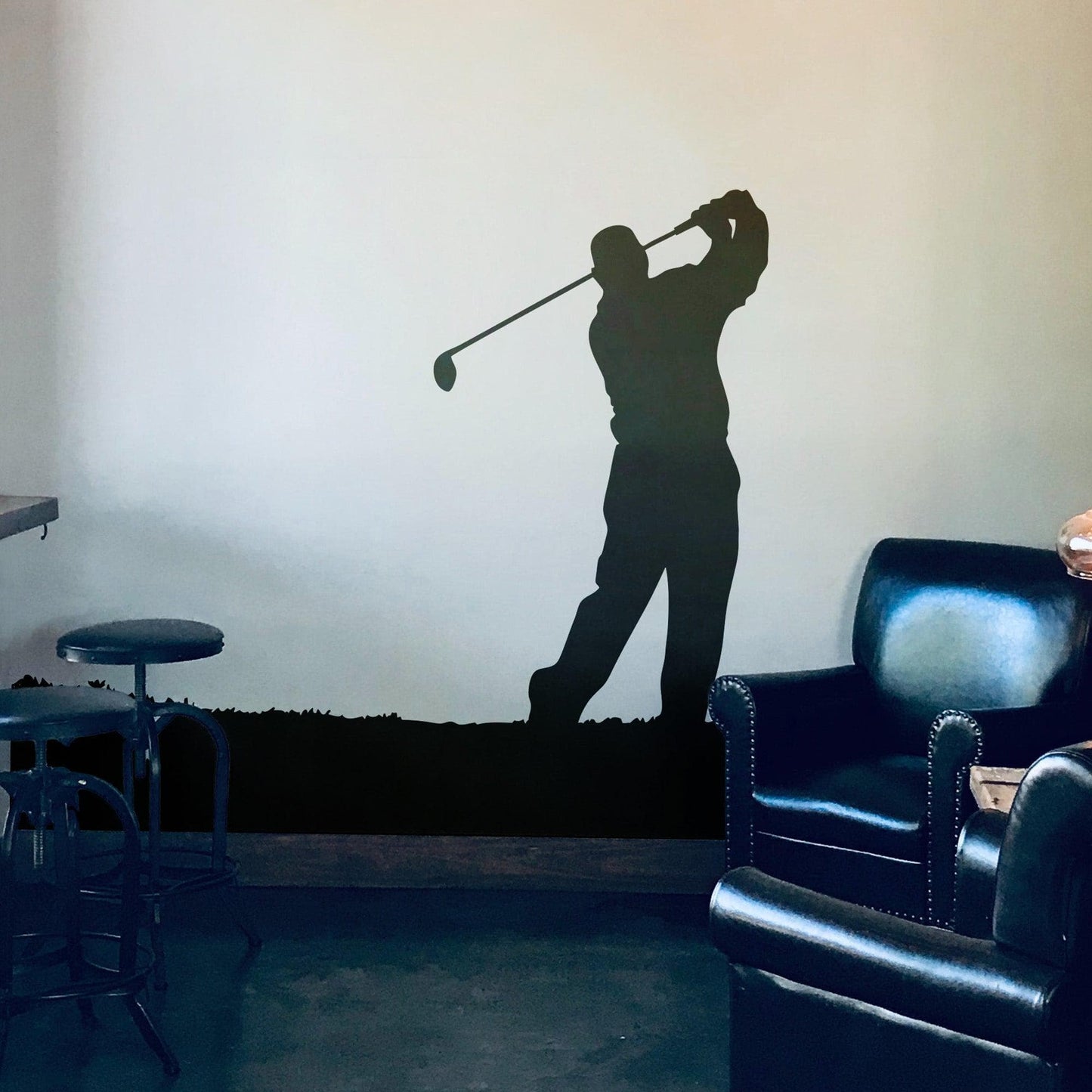 Golfer Wall Decal Sticker. Golf Swing Wall Decal. #OS_AA713