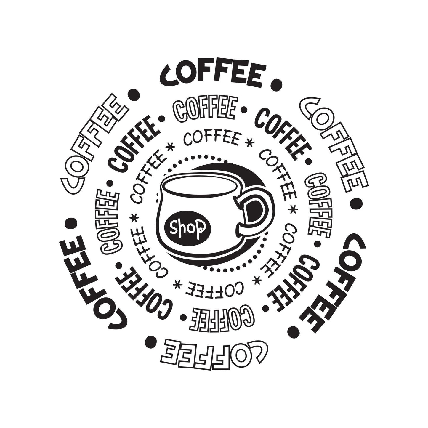 Breakfast Coffee Shop Themed Vinyl Wall Decal Sticker. #OS_DC180