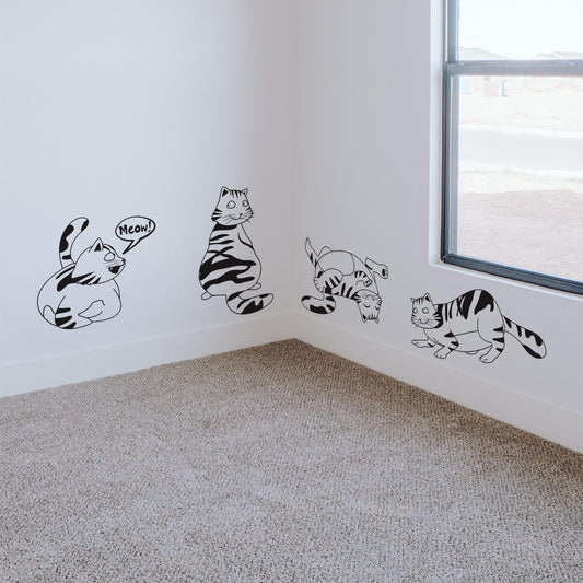 Cats Vinyl Wall Decal Sticker. #OS_DC349