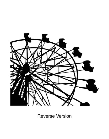 Ferris Wheel Vinyl Wall Decal Sticker. #OS_MB174