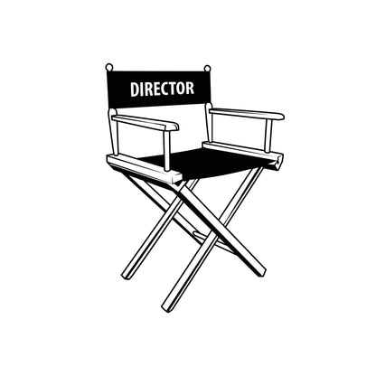 Movie / Film Theme Director's Chair Wall Decal Sticker. #OS_MB423