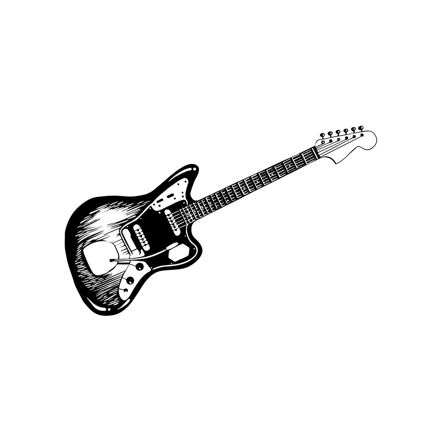 Electric Guitar Wall Decal Sticker. #OS_MB594