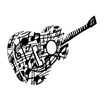 Music Note Guitar Vinyl Wall Decal Sticker. #OS_MB918