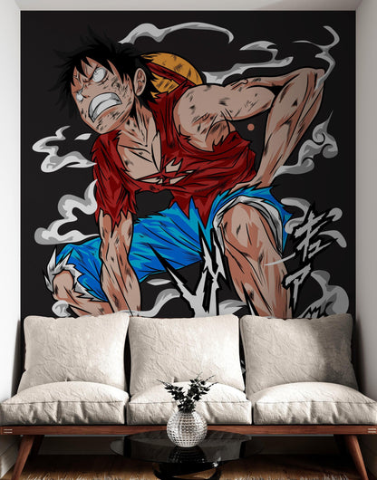 Straw Hat Pirate Anime Wall Mural Wallpaper. #A1004