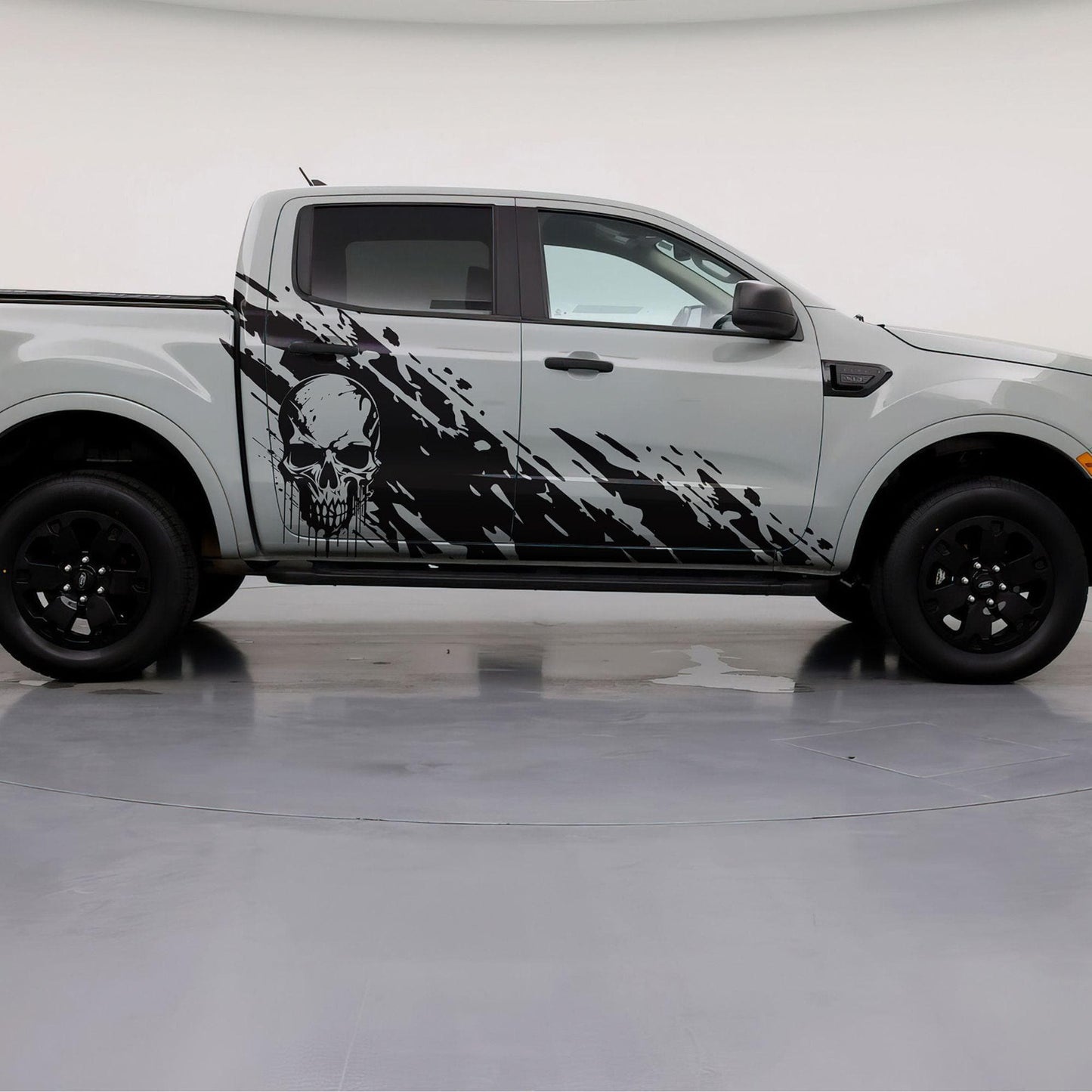 Skull Mud Splash Truck Graphic Decal. #6812