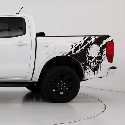Skull Mud Splash Truck Graphic Decal. #6812