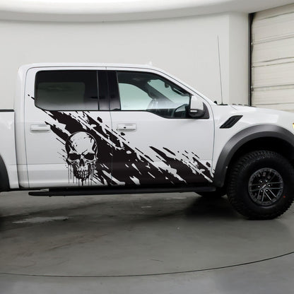 Skull Mud Splash Truck Graphic Decal. #6812