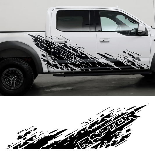 Raptor Mud Splash Decal. #6792