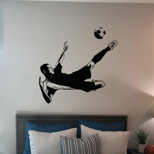 Soccer Player Vinyl Wall Decal Sticker #5071