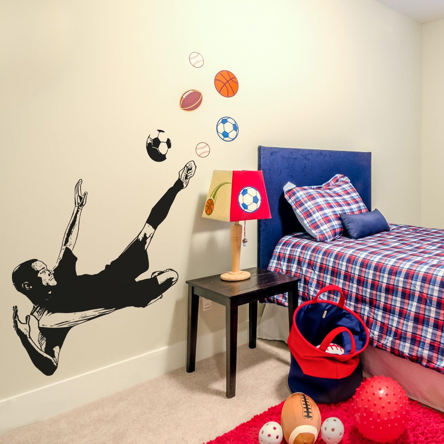 Soccer Player Vinyl Wall Decal Sticker #5071