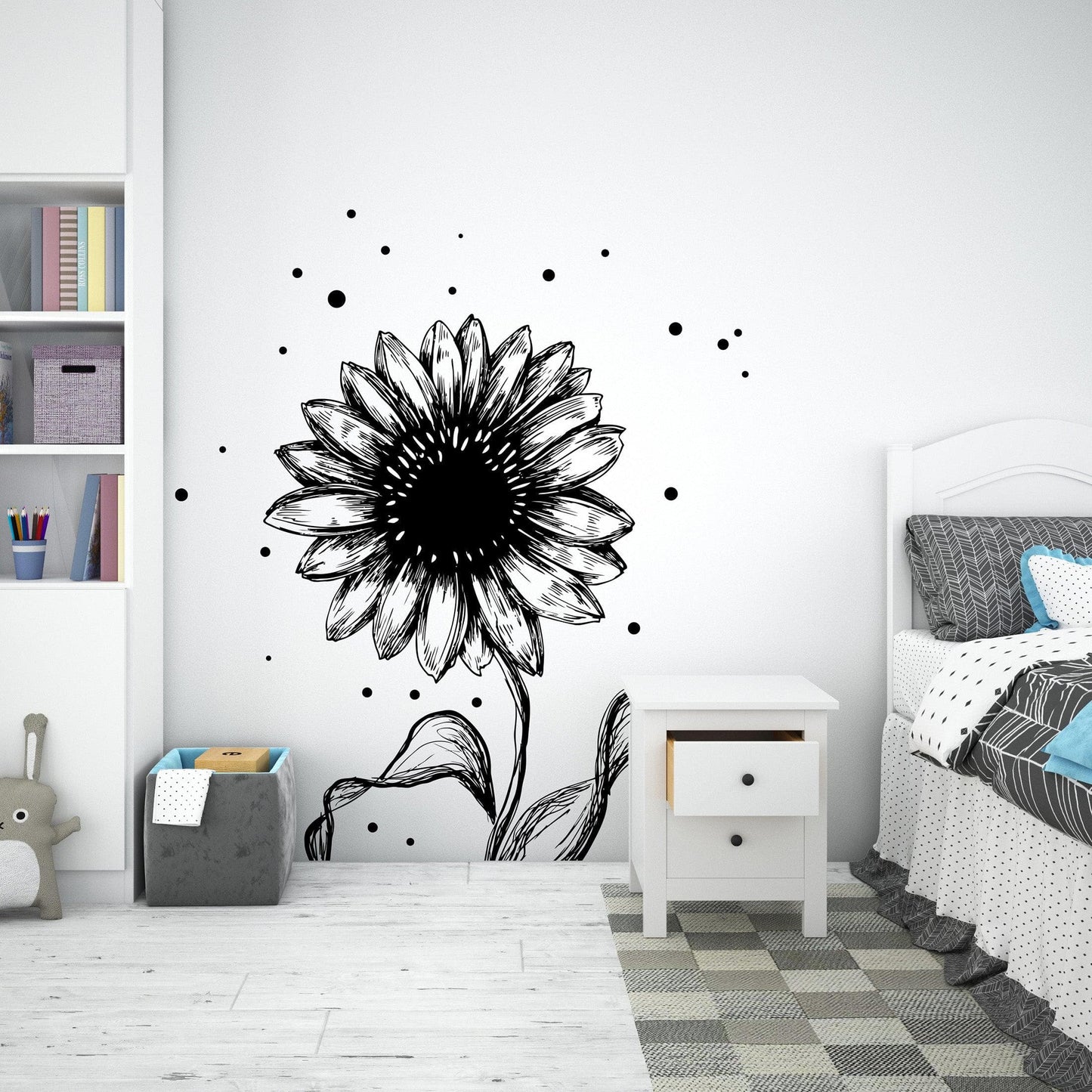 Sunflower, Daisy Wall Decal Sticker. #1067