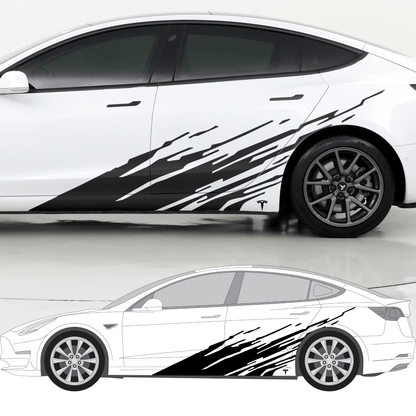 Tesla Graphic Decal. Digital Splash Design. #6793