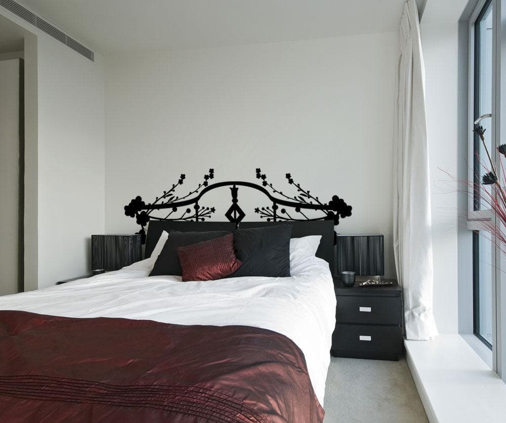 Bed Frame Vinyl Wall Decal Sticker. #OS_MG155