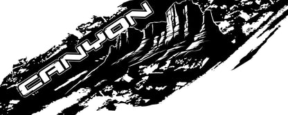 GMC Canyon Truck Mud Splash Vinyl Car Graphic Sticker. Set of 2. #7050