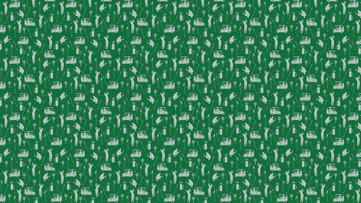 Golf Pattern Green Wallpaper Mural. #6746