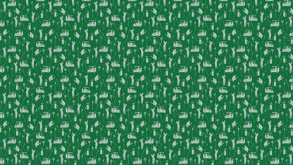 Golf Pattern Green Wallpaper Mural. #6746
