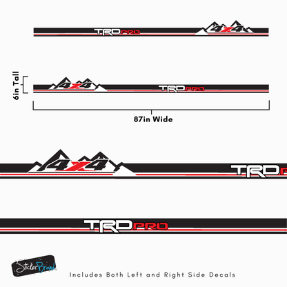 TRD Tacoma Side Rocker Panel Decal. #6790