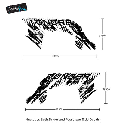 Toyota Tundra Graphic Decal Mud Splash. #6247