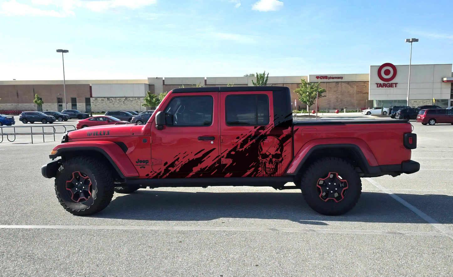 Skull Mud Splash Truck Graphic Decal. #6812