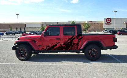 Skull Mud Splash Truck Graphic Decal. #6812