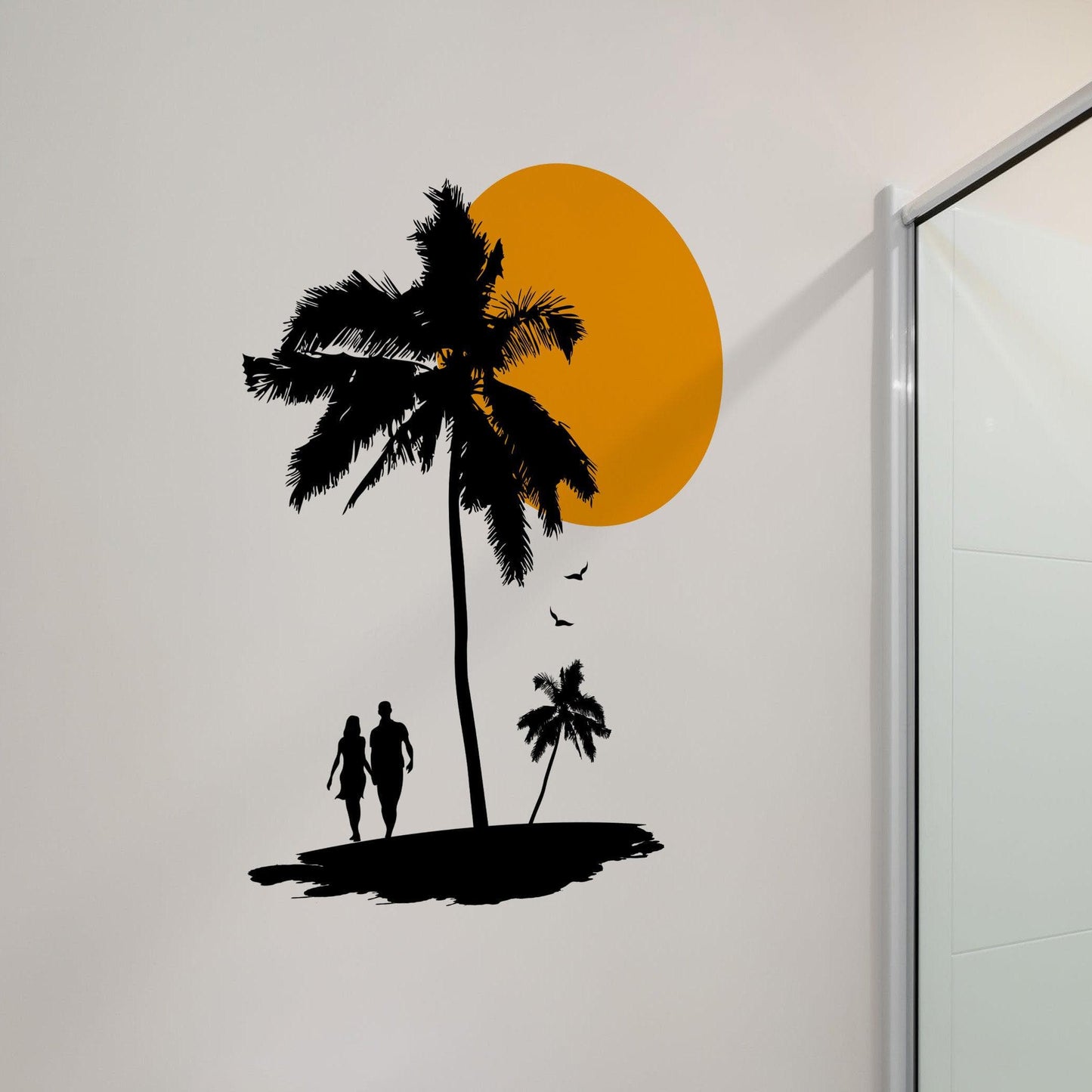 Paradise Sunset Wall Decal. #1142