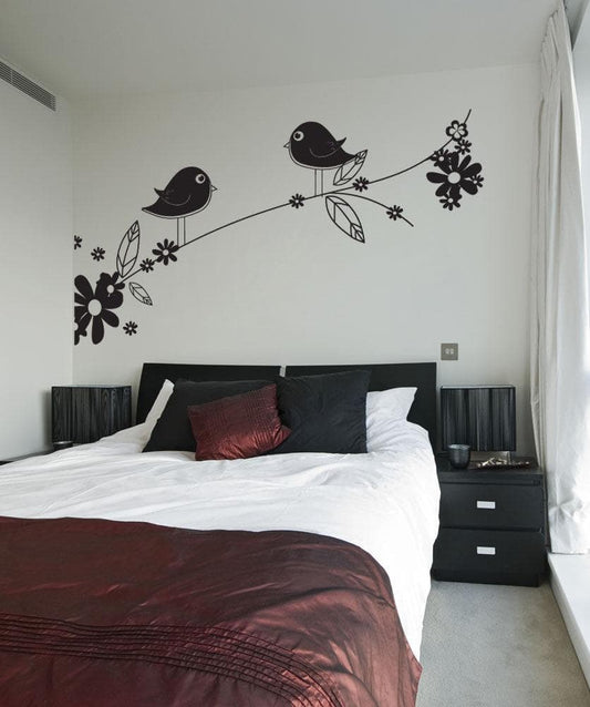 Vinyl Wall Decal Sticker Flowery Tree Branch #1017