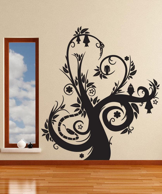 Spooky Abstract Tree Vinyl Wall Decal Sticker. #1025