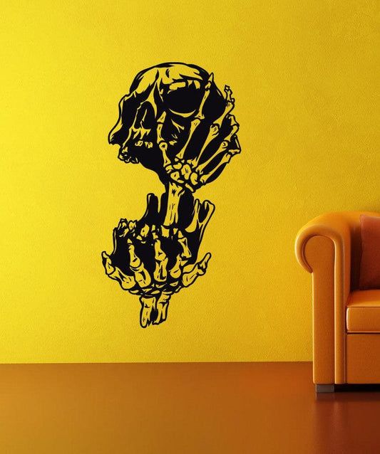 Skull and Hands Vinyl Wall Decal Sticker. #1032