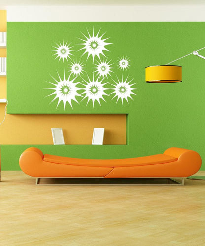 Starbursts Star Shape Vinyl Wall Decal Sticker. Bedroom Decor / Nursery / Kid's Room Decor. #1034