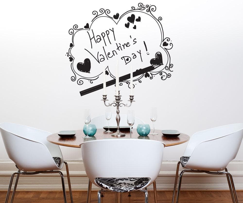 Vinyl Wall Decal Sticker Valentines Sketch #1045