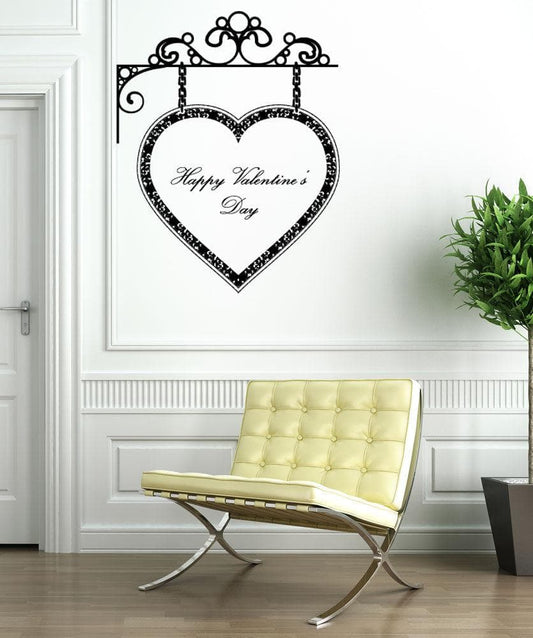 Vinyl Wall Decal Sticker Valentine's Day Sign #1047