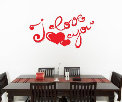 Vinyl Wall Decal Sticker I Love You #1049
