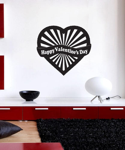 Vinyl Wall Decal Sticker Happy Valentines Day #1053