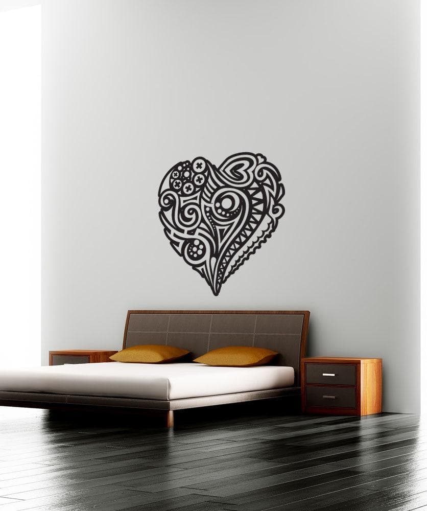 Vinyl Wall Decal Sticker Abstract Heart Design #1055