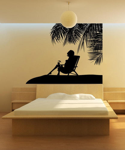 Vinyl Wall Decal Sticker Paradise Silhouette #1064