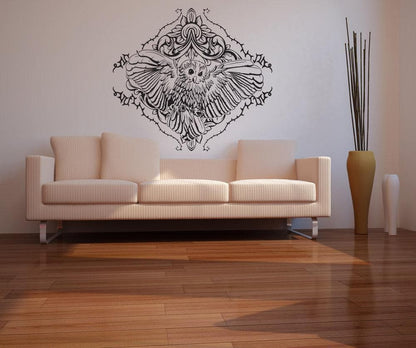 Vinyl Wall Decal Sticker Owl Pattern #1070