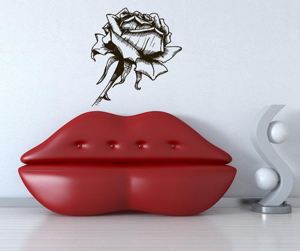 Vinyl Wall Decal Sticker Rose #1077